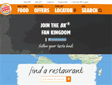 Tablet Screenshot of burgerkingaw.com